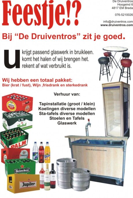 Uitleg: Drankpakket voor 120 personen, lees de voorwaarde hieronder