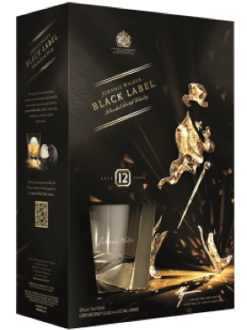 Johnnie Walker black label geschenk 70cl