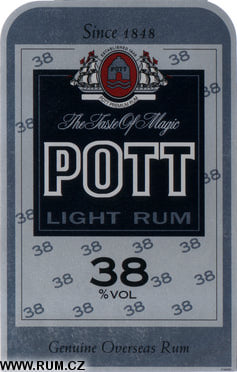 Pott 38 White rum 70cl