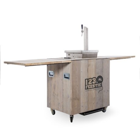 Te huur Biertap de luxe - mobiele bar met koelkast