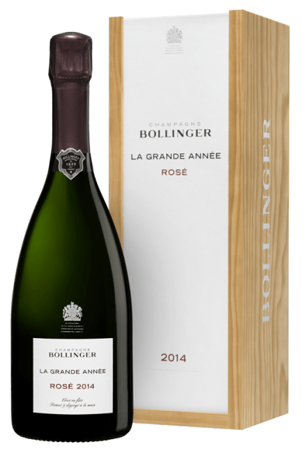 Bollinger La Grande Année Brut Rosé 2014 (in luxe houten kist)