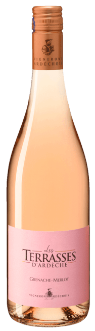 Les Terrasses D'Ardèche Grenache-Merlot Rosé