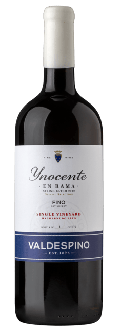 Valdespino Fino Dry Sherry "Inocente en Rama" Spring Batch 2022 Special Selection Single Vineyard Marcharnudo Alto 'magnumfles'