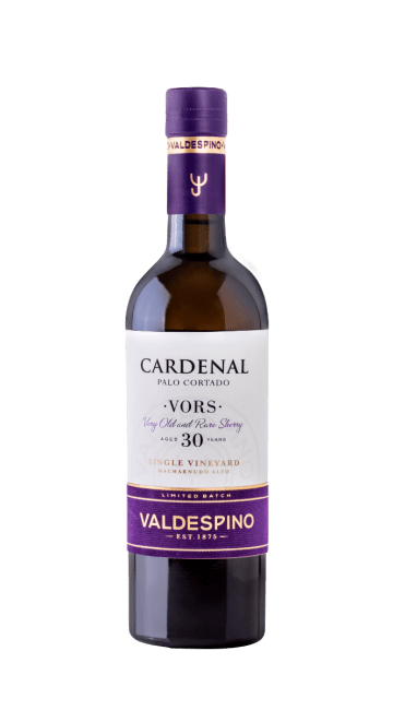Valdespino "Cardenal" Palo Cortado Very Old and Rare Sherry Aged 30 Years Single Vineyard Macharnudo Alto