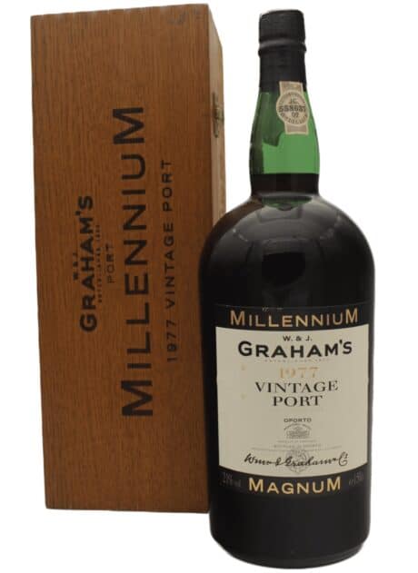 Graham’s vintage 1977 150cl Magnum in kist